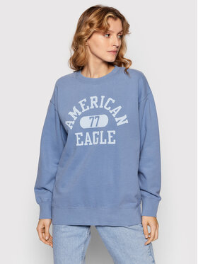 American Eagle American Eagle Bluza 045-1457-1638 Niebieski Relaxed Fit