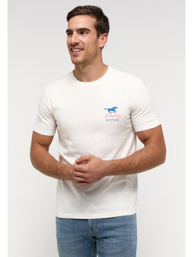 Mustang Mustang T-shirt AUSTIN Bianco Regular Fit