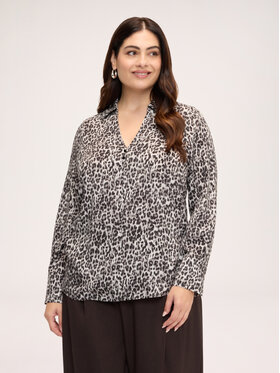 Fiorella Rubino Fiorella Rubino Bluzka 2175T002568N0S3 Szary Regular Fit