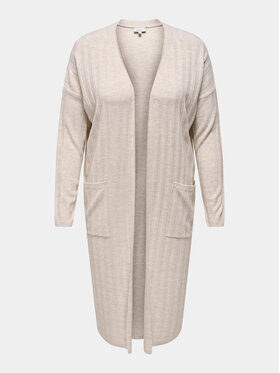 ONLY Carmakoma ONLY Carmakoma Strickjacke 15282289 Beige Regular Fit