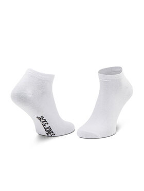 Jack&Jones Set 5 Parov Moških Nizkih Nogavic Jacdongo Socks 5 Pack Noos 12120278 Bela