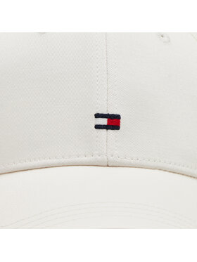 Tommy Hilfiger Kapa S šiltom Essential Flag Cap AW0AW16360 Bela