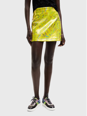 Desigual Desigual Mini sukňa Ida 22WWFW01 Žltá Slim Fit