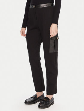 Gaudi Gaudi Riidest püksid 521BD24003 Must Slim Fit