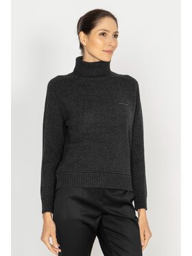 Deni Cler Milano Deni Cler Milano Sweter T-DC-S456-D5-90-89-1 Szary Regular Fit