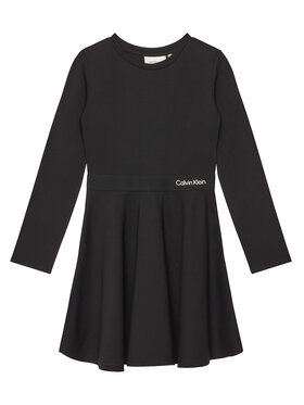 Calvin Klein Jeans Calvin Klein Jeans Kleid für den Alltag Logo Tape IG0IG02666 D Schwarz Regular Fit