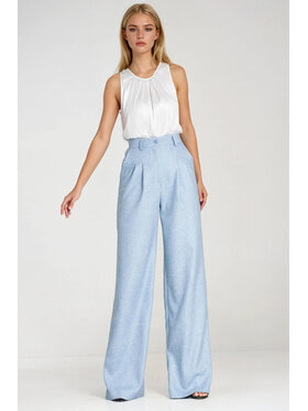 NIFE NIFE Spodnie materiałowe SD116 Błękitny Modern Relaxed Fit