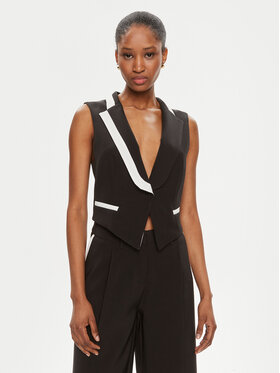 Maryley Maryley Vestă de costum 24EB805/43NB Negru Regular Fit