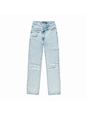 MissDenim MissDenim Spodnie damskie Wide Leg Niebieski Wide Leg