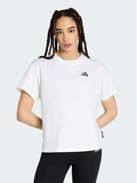 adidas adidas T-Shirt 165366 Biały Loose Fit