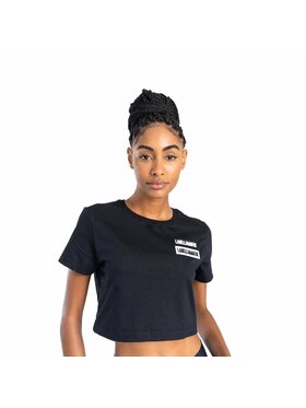 LaBellaMafia LaBellaMafia Top LABELLAMAFIA CROPPED GO ON BLACK Czarny Regular Fit