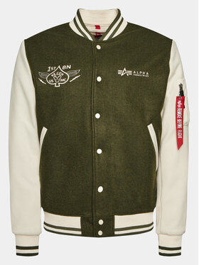 Alpha Industries Alpha Industries Μπόμπερ μπουφάν Varsity Air Force 138107 Πράσινο Regular Fit