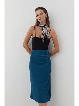 Duende Duende Spódnica midi Rosie Skirt Turkusowy Slim Fit