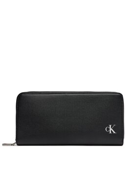 Calvin Klein Jeans Calvin Klein Jeans Große Damen Geldbörse Block Zip Around Pu K60K611478 Schwarz