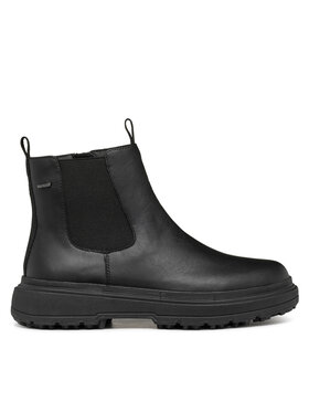 Geox Geox Īsie zābaki D Lamidie + Grip Abx D46XMD 00085 C9999 Melns