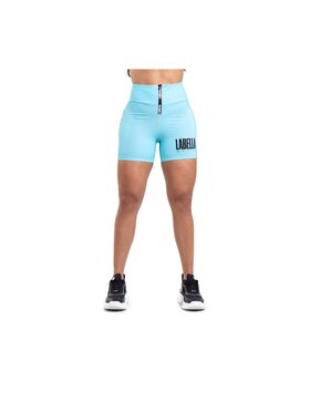 LaBellaMafia LaBellaMafia Szorty sportowe SHORTS ACQUA BLUE Niebieski Basic Fit