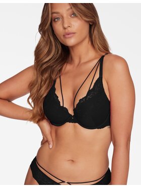 Esotiq Esotiq Biustonosz push-up 39947-99X Czarny