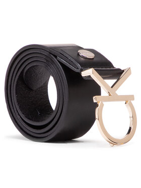 Calvin Klein Calvin Klein Dámsky opasok Ck Adj.Logo Belt 3.5Cm K60K602141 Čierna