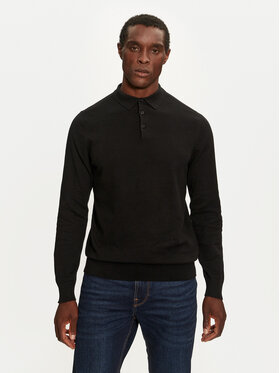 Brave Soul Brave Soul Sweter MK-273PLACKET Czarny Regular Fit