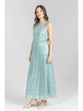 Deni Cler Milano Deni Cler Milano Spódnica maxi W-DC-7017-F2-G9-43-1 Zielony Regular Fit