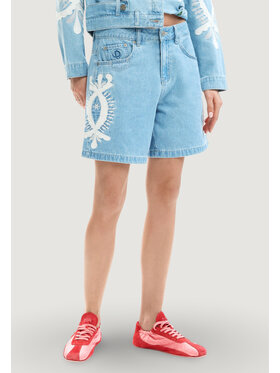 Desigual Desigual Kratke traperice Wakand 26SWDD45 Plava Relaxed Fit