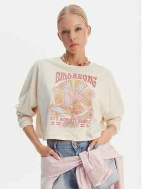 Billabong Billabong Marškinėliai Where The Sun Collide EBJZT00499 Balta Loose Fit