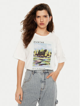 Munthe Munthe T-shirt Silane 244110024460 Bijela Regular Fit
