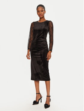 Rinascimento Rinascimento Sukienka koktajlowa CFC0121824003 Czarny Regular Fit