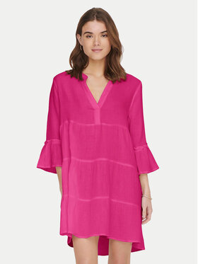 ONLY ONLY Sukienka letnia Thyra 15267999 Różowy Regular Fit
