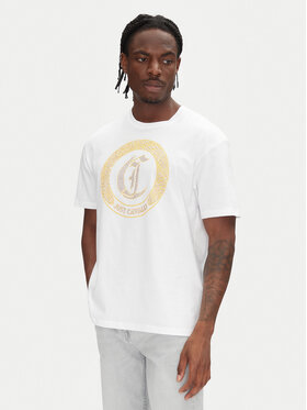 Just Cavalli Just Cavalli T-Shirt 78OAHE22 Biały Regular Fit
