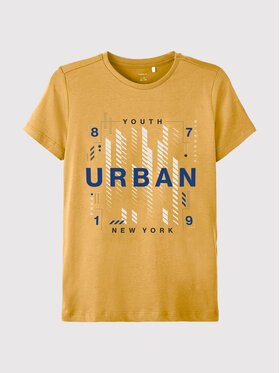 NAME IT NAME IT T-shirt Konan 13205938 Žuta Regular Fit