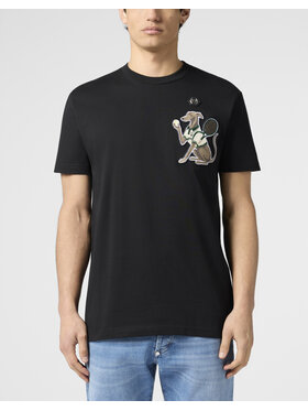 PHILIPP PLEIN PHILIPP PLEIN Tričko 30557 Čierna Regular Fit