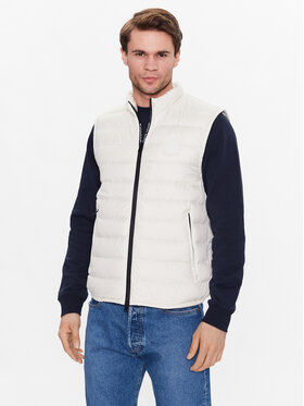 Woolrich Woolrich Gilet Sundance CFWOOU0698MRUT2635 Écru Regular Fit
