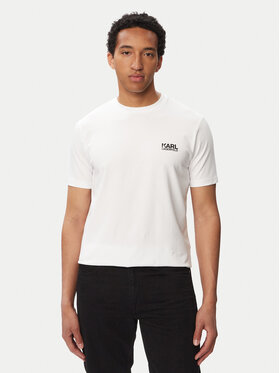 KARL LAGERFELD KARL LAGERFELD Тишърт 755781 563235 Бял Regular Fit