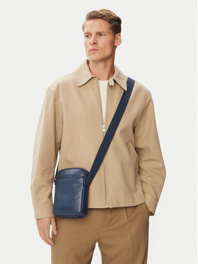 Calvin Klein Calvin Klein Saszetka Emblem Aop Coated Slim Reporter LV04D3334G Granatowy