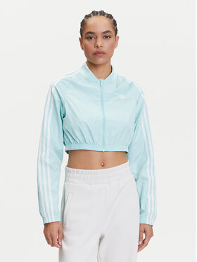 adidas adidas Mikina adicolor Teamgeist JD0267 Tyrkysová Slim Fit