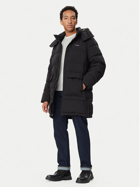 Calvin Klein Calvin Klein Пухено яке Classic LV04LH507G Черен Regular Fit