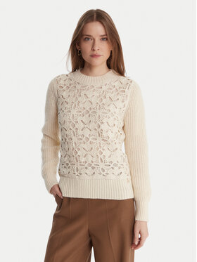 Artigli Artigli Sweter ACMA002802 Écru Regular Fit