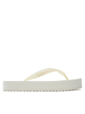 Calvin Klein Jeans Calvin Klein Jeans Žabky Beach Sandal Flatform YW0YW01620 Écru