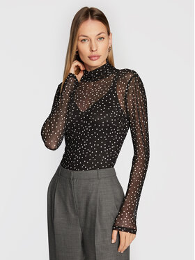 Edited Edited Bluză Fiore EDT4377004000002 Negru Slim Fit