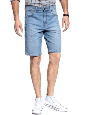 Wrangler Wrangler Szorty jeansowe DENIM SHORT Niebieski Regular Fit