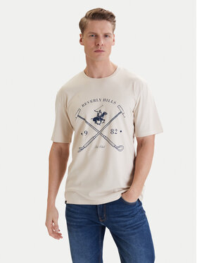 Beverly Hills Polo Club Beverly Hills Polo Club T-krekls W126-BHMTS-1020-39P Bēšs Regular Fit