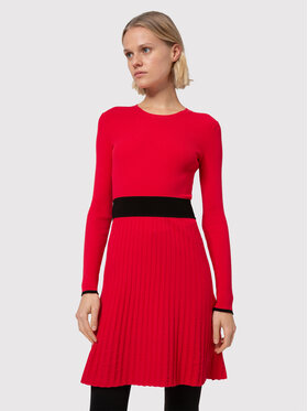 HUGO Hugo Strickkleid Seagery 50439238 Rot Slim Fit