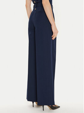 TWINSET Hlače 242TP2151 Tamnoplava Wide Leg