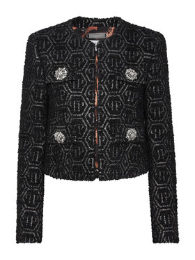 PHILIPP PLEIN PHILIPP PLEIN Kurtka puchowa 11589 Czarny Regular Fit