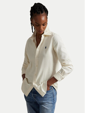 Polo Ralph Lauren Polo Ralph Lauren Риза 211971526005 Екрю Slim Fit