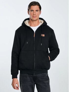 BIG STAR BIG STAR Bluza MILAR_906_170 Czarny Basic Fit