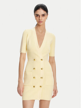 Elisabetta Franchi Elisabetta Franchi Strickkleid AM-66S-51E2 Gelb Regular Fit