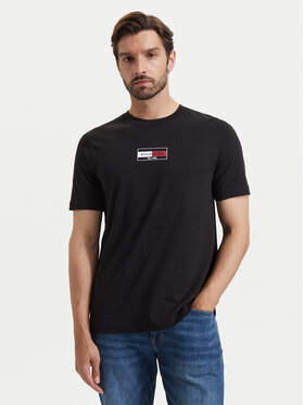 Tommy Hilfiger Tommy Hilfiger T-Shirt Brand Love MW0MW44882 Schwarz Regular Fit