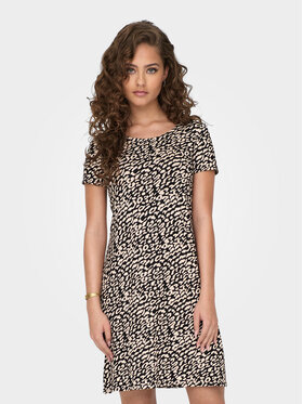 ONLY ONLY Letné šaty Bera 15131237 Čierna Regular Fit
